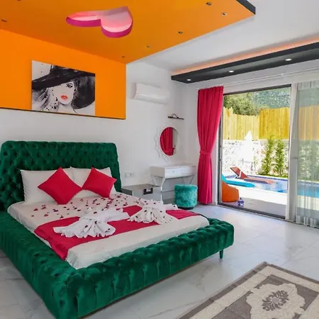 Zeytin Dali - Kalkan'da Jakuzili Balayi Villasi